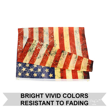 Distressed Antiqued American Flag Polyester Outdoor Flag product photo 2