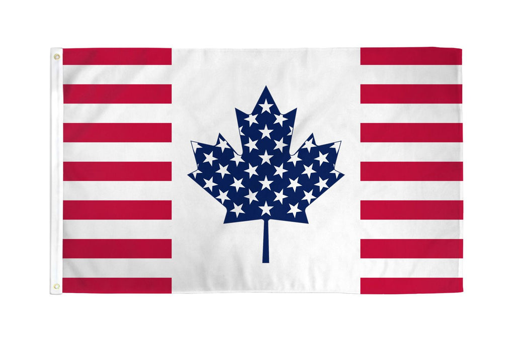Canada USA Friendship Maple Leaf Flag main product photo