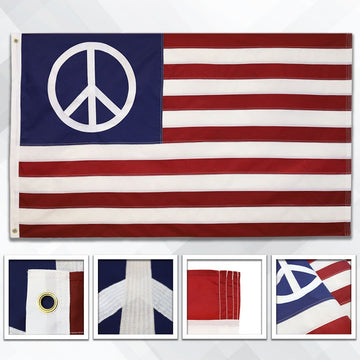 Peace Symbol American Flag product photo 2