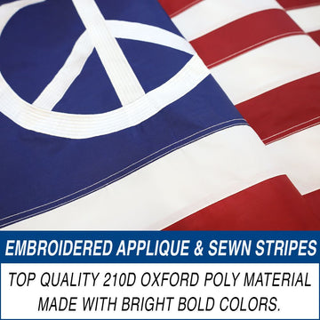 Peace Symbol American Flag product photo 3