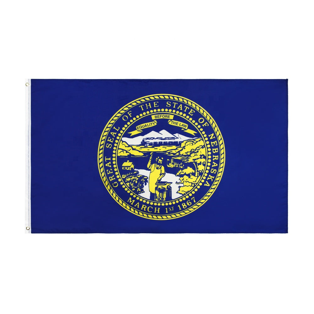 Official Nebraska State Flag of NE Nebraskan Seal Lincoln Omaha main product photo