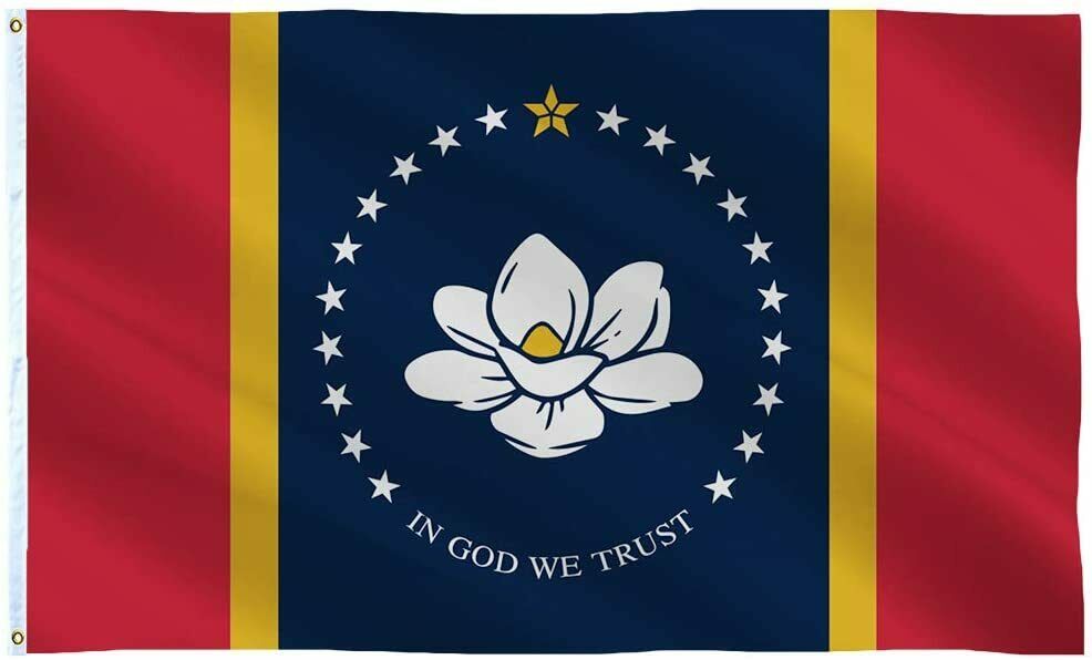 Official Mississippi State Flag The New Magnolia In God We Trust main product photo