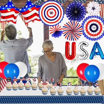 67 Pieces 4th of July patriotic Party Decorations product photo 4