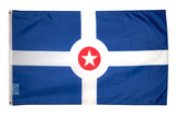 2 Flag Set - City of Indianapolis & Official Indiana State Flag of IN