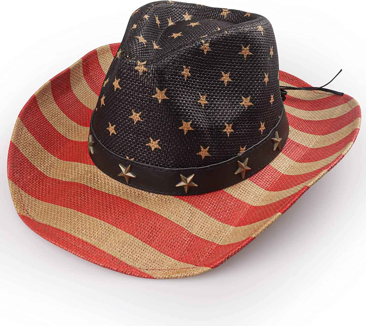 Vintage American Flag Cowboy Hat