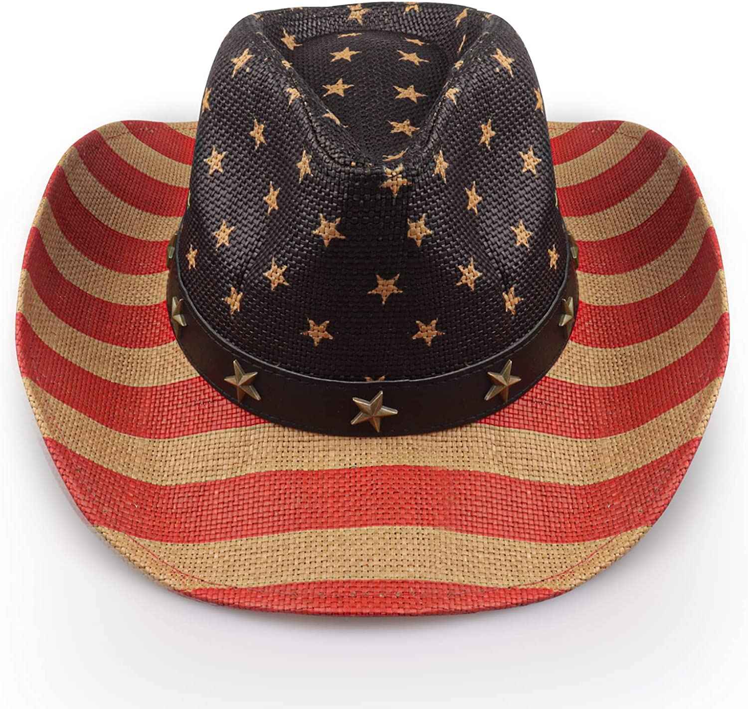 Vintage American Flag Cowboy Hat