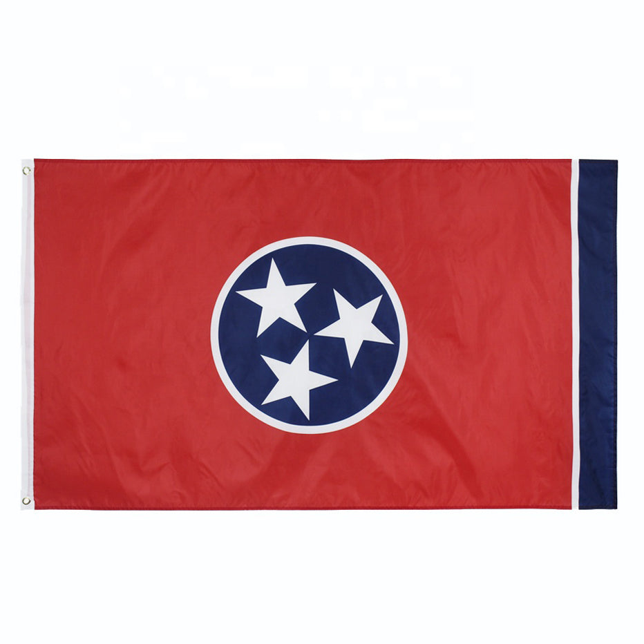 Official Tennessee State Flag of TN Tri-Star Flag