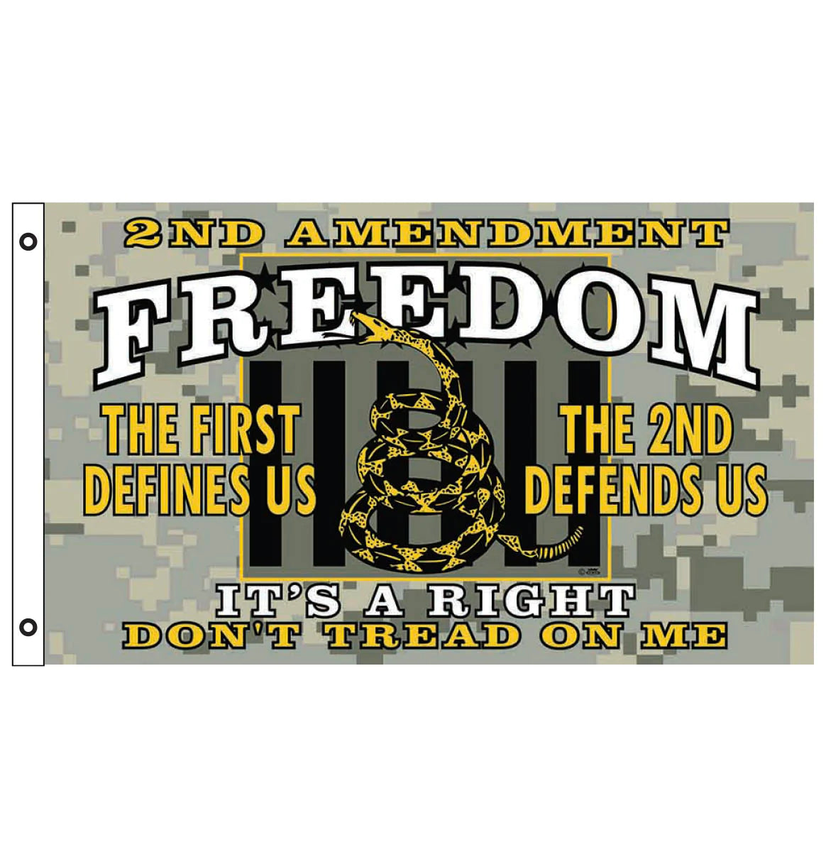 2nd Amendment Gadsden Digital Camo Don't Tread on Freedom