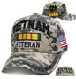 Vietnam Veteran Baseball Hat | Embroidered on Digi Camo - Sacrifice Remembered on Bill