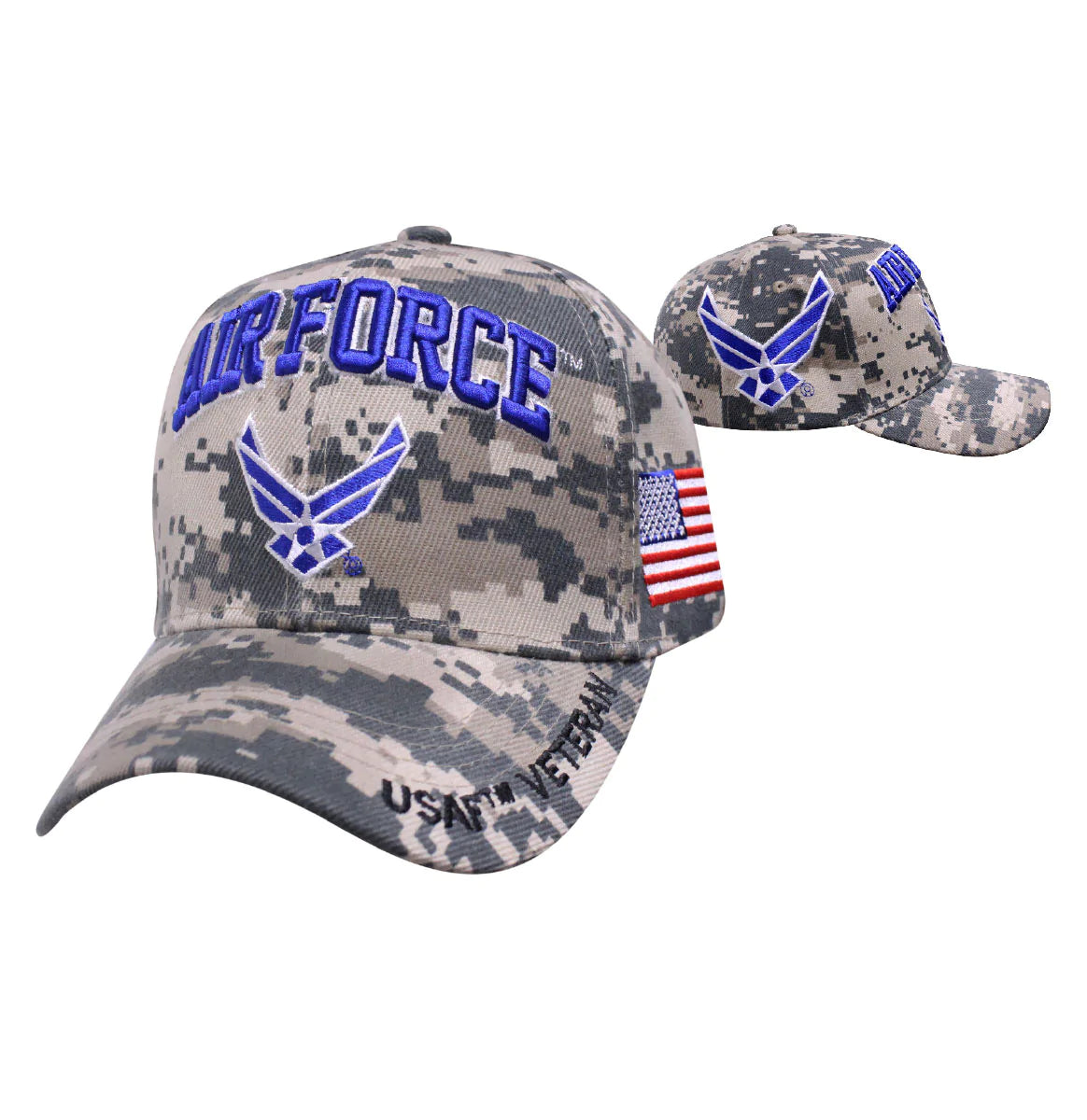 Air Force Baseball Hat | Embroidered on Digi Camo Official Licensed USAF