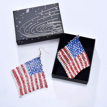 American Flag Dangle Earrings product photo 5