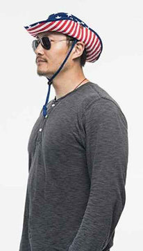 American Flag Inspired Bucket Hat Fishing Cap product photo 2