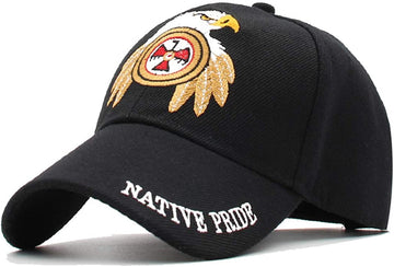 American Flag Patriotic Eagle Embossed Camo Baseball Hat product photo 6