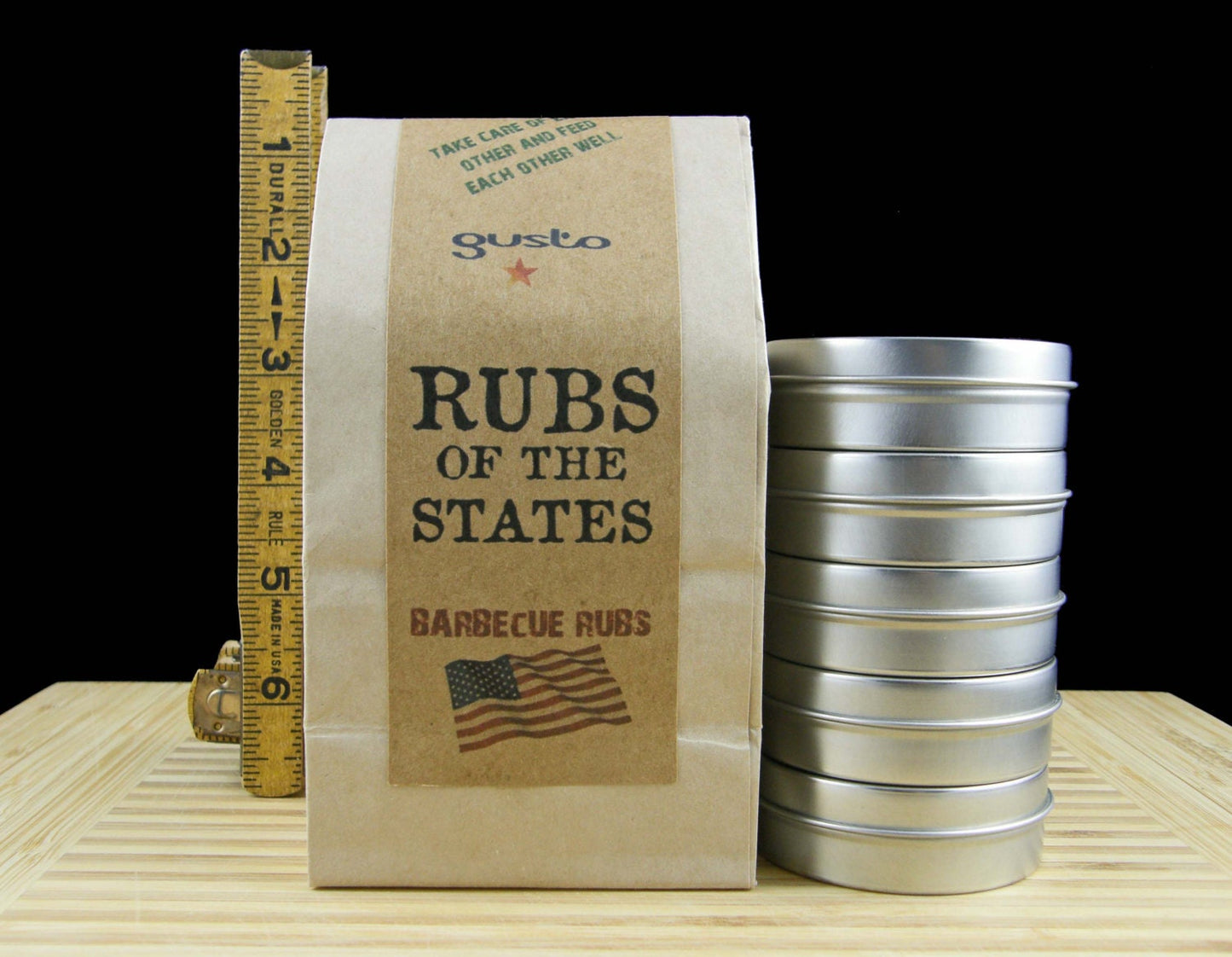Gusto's Original Barbecue RUBS of the STATES BBQ Sampler Set