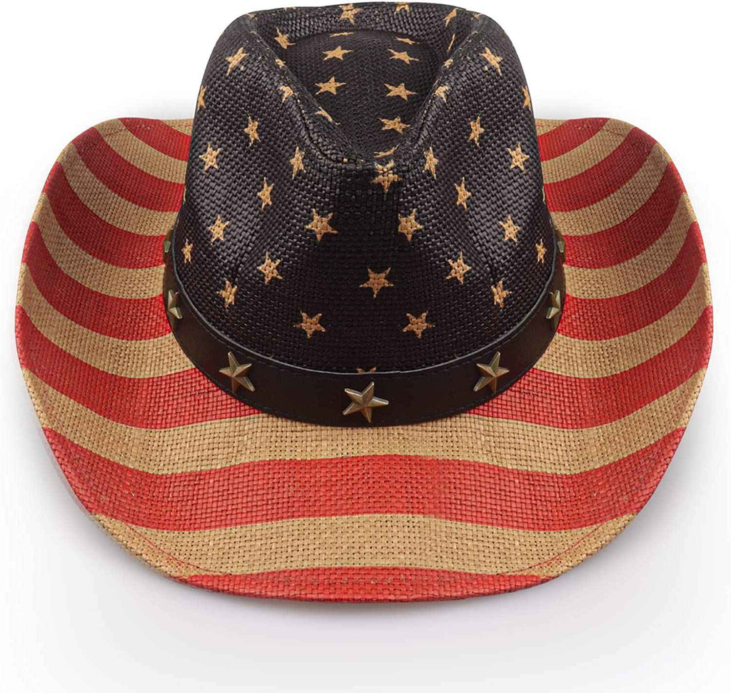 Vintage American Flag Cowboy Hat main product photo